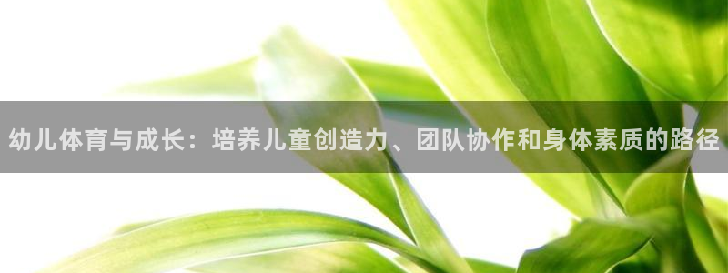 竞技宝在哪儿下载：幼儿体育与成长：培养儿童创造力、团队协作和