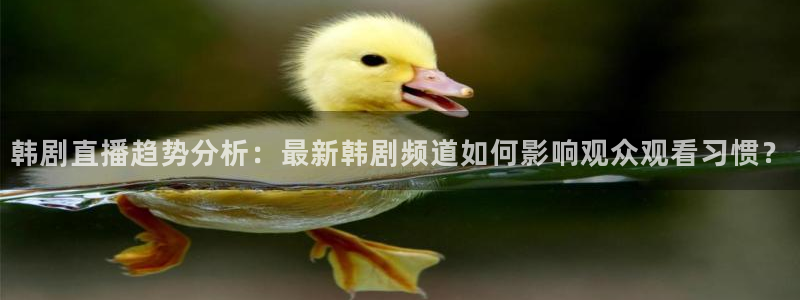 足球直播球神：韩剧直播趋势分析：最新韩剧频道如何影响观众观看习惯？